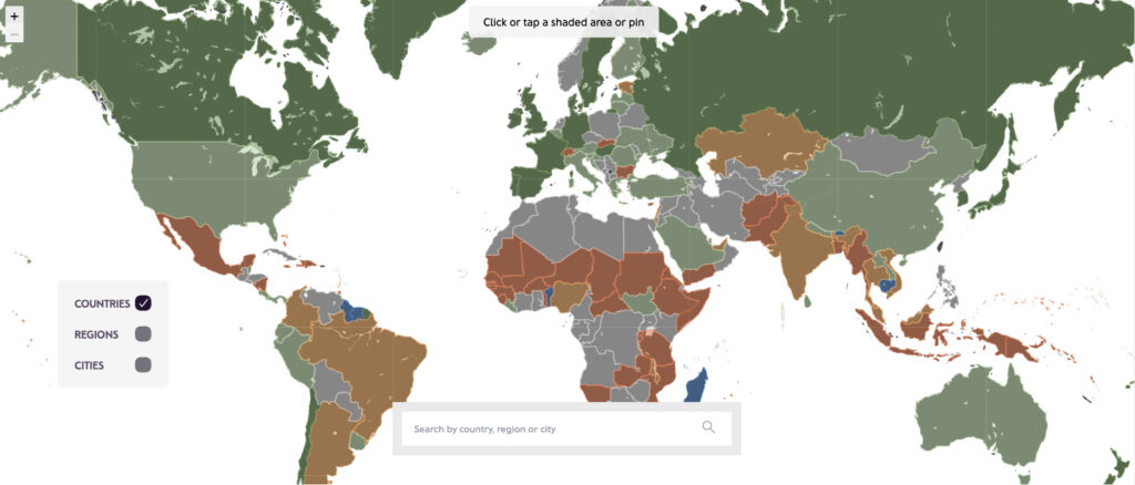 environmental policy map